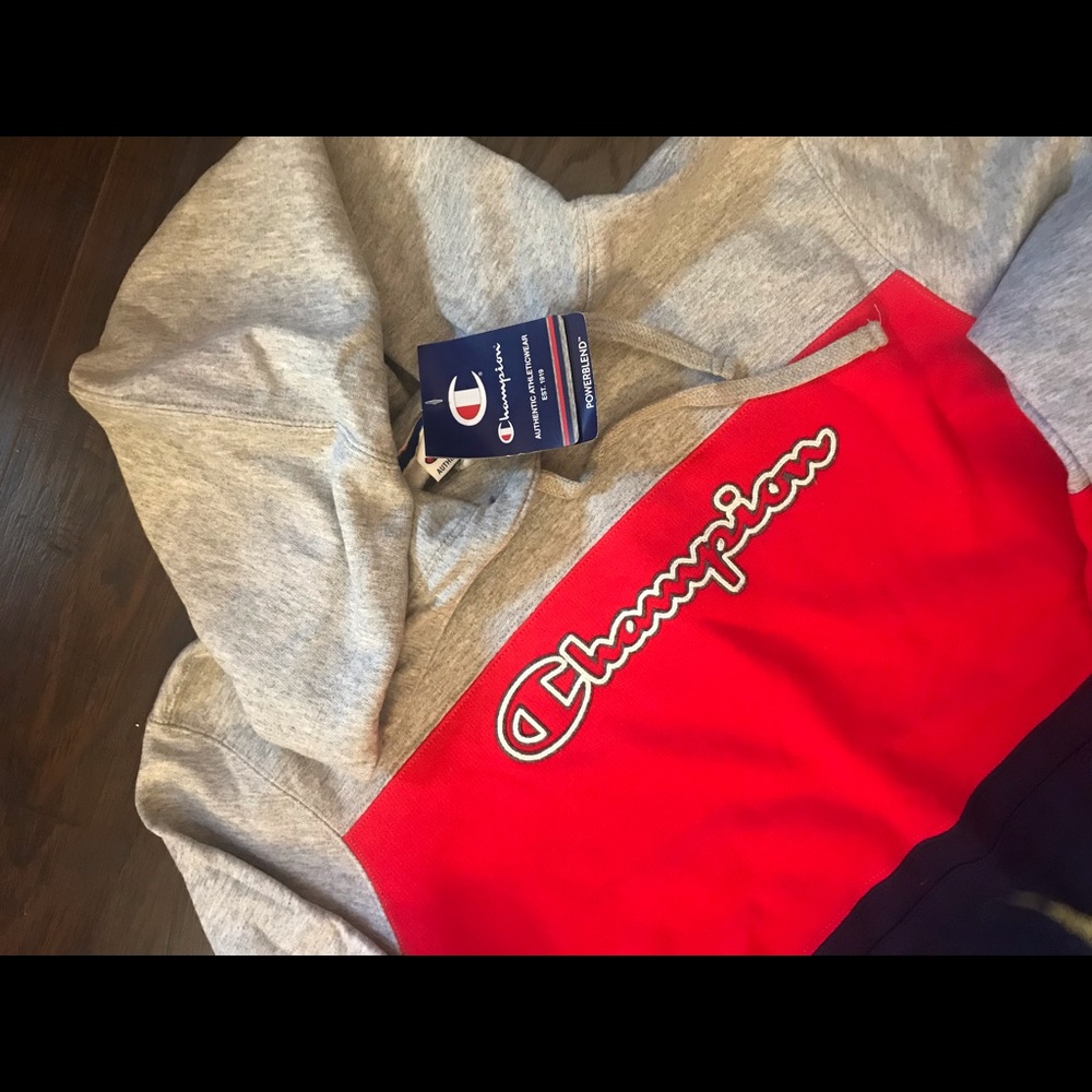 Champion color block hoodie NWT